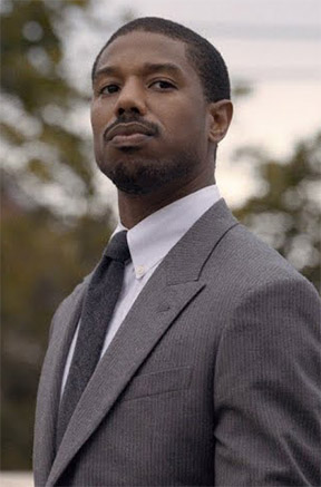 Just Mercy Michael B. Jordan Grey Suit